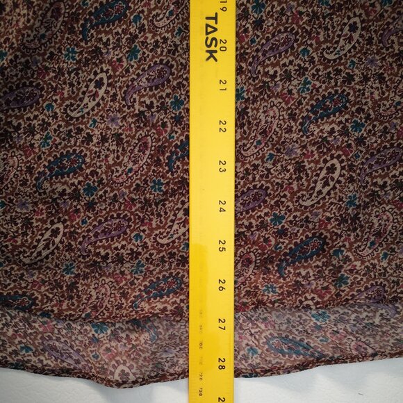 Northern Reflections Ladies Size Large Multi Colored Paisley Pattern Blouse - Picture 9 of 9